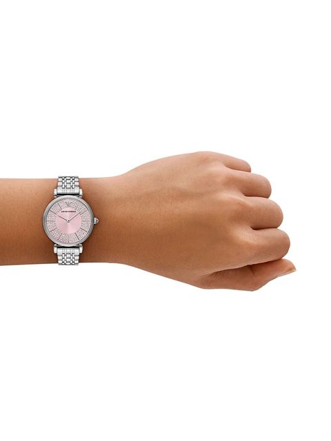 Emporio Armani zegarek damski kolor srebrny AR11686