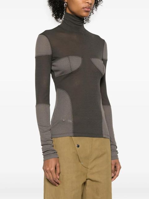 Nanushka patchwork T-shirt - Green