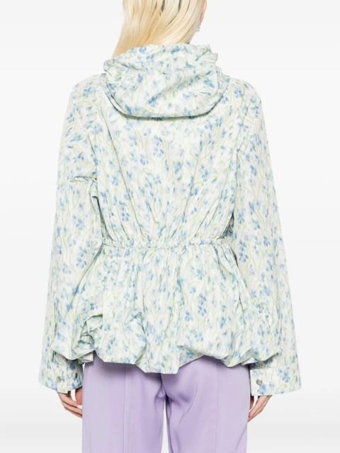 LOEWE taffeta hooded jacket - White