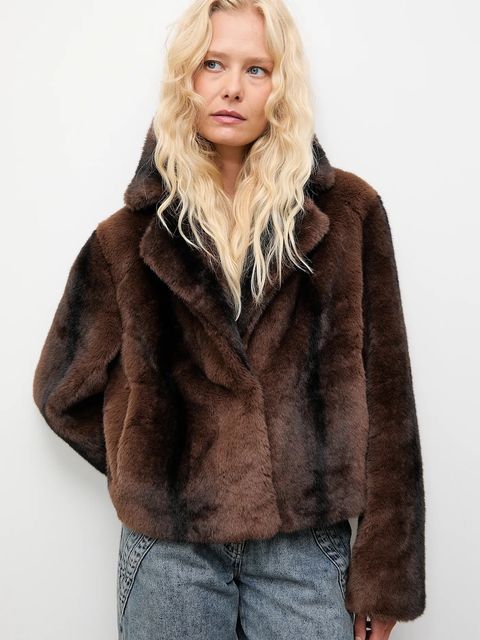 Answear.LAB kurtka kolor brązowy przejściowa - zdjęcie produktu nr 2