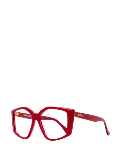 Max Mara Eyewear geometric butterfly glasses - Red - zdjęcie produktu nr 2