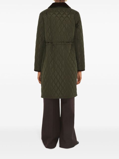Burberry quilted car coat - Green