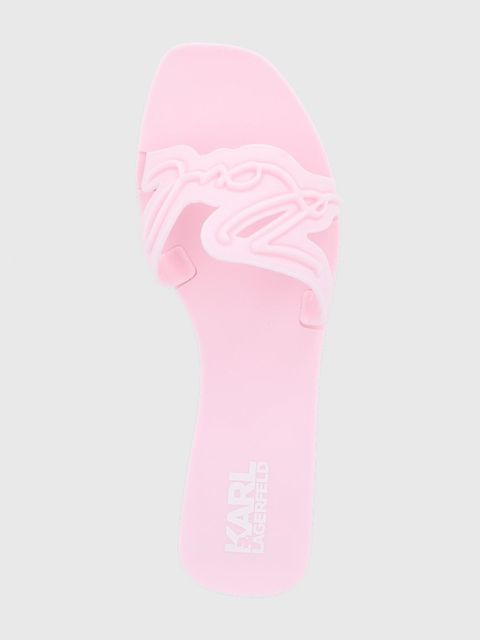 Karl Lagerfeld Klapki KL80008.VLP damskie kolor różowy