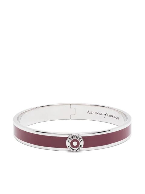 Aspinal Of London Enamel bangle bracelet - Silver - zdjęcie produktu nr 1