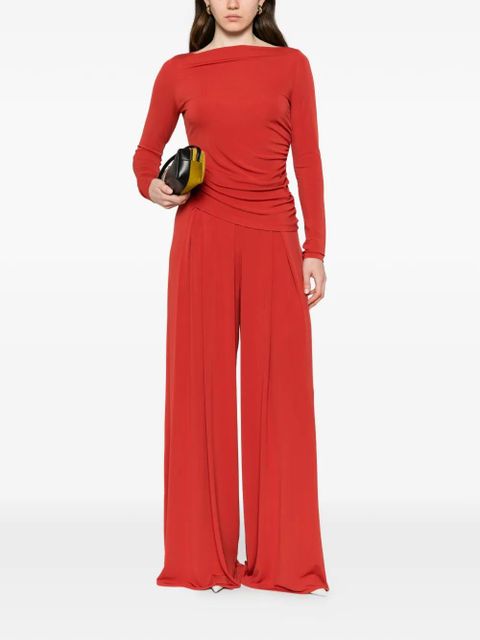 Max Mara ruched long-sleeves top - Red - zdjęcie produktu nr 2