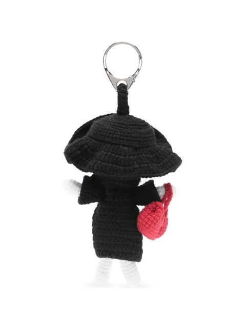 Alexander McQueen The Doll Artie manta crochet charm - Black - zdjęcie produktu nr 2