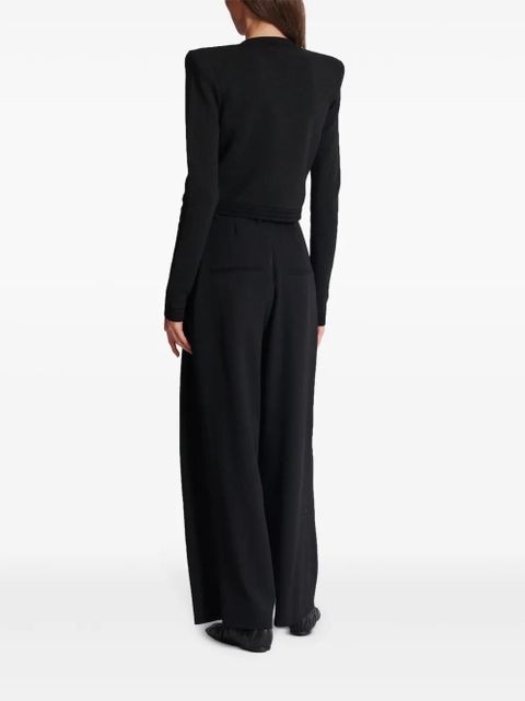 Balmain crystal-embellished cardigan - Black