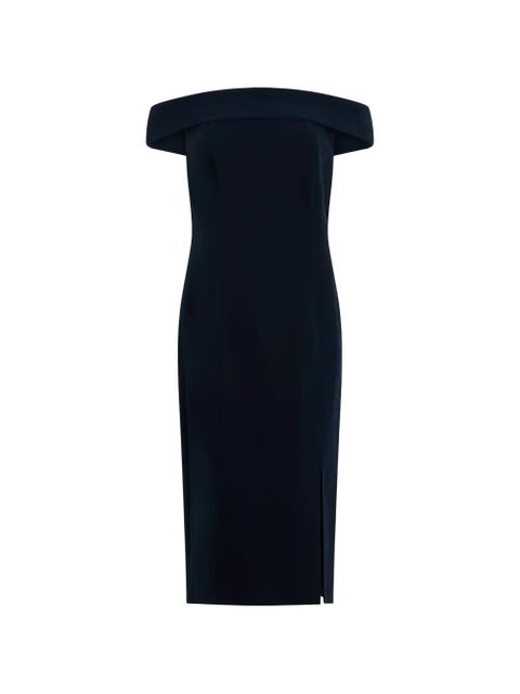 Lauren Ralph Lauren off-shoulder midi dress - Blue - zdjęcie produktu nr 1