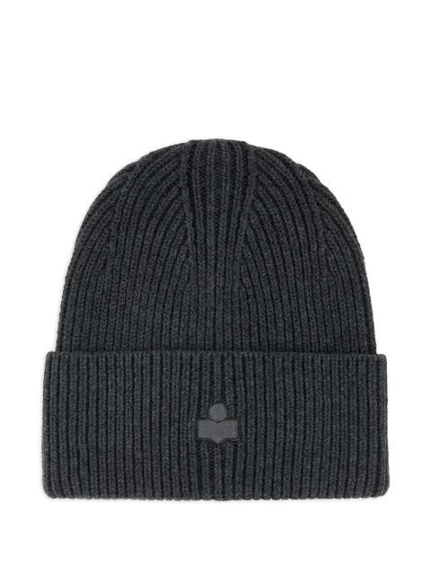 ISABEL MARANT Mayers ribbed beanie hat - Grey - zdjęcie produktu nr 1