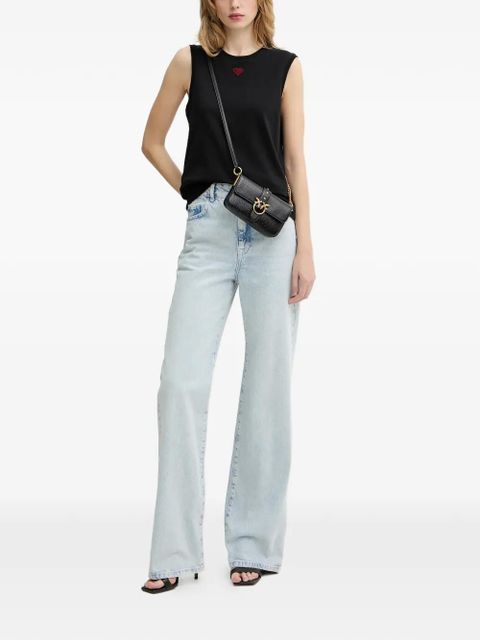 PINKO heart-appliqué tank top - Black - zdjęcie produktu nr 2