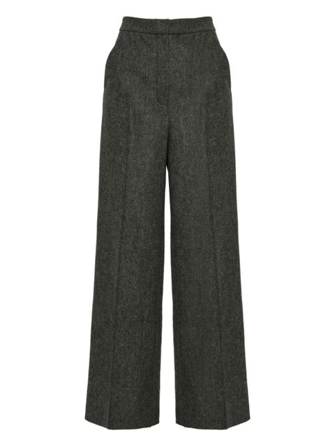 Yves Salomon flannel tailored trousers - Grey - zdjęcie produktu nr 1