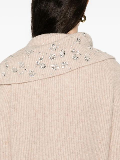 Maje zip-fastening sweatshirt - Brown