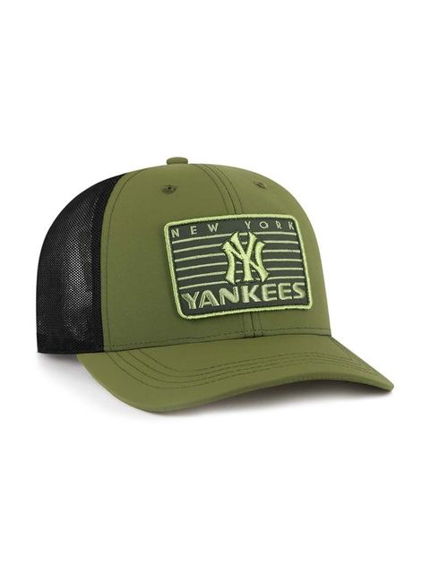 47 brand czapka z daszkiem MLB New York Yankees kolor zielony z aplikacją B-OUTTK17NYP-FF