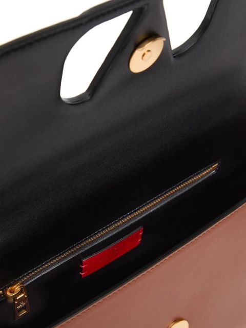 Valentino Garavani Fill Me In shoulder bag in calfskin - Brown