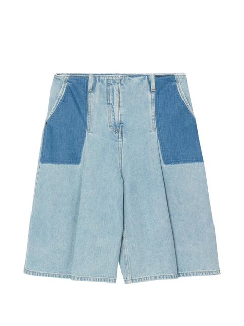 3.1 Phillip Lim patchwork pleat shorts - Blue - zdjęcie produktu nr 1