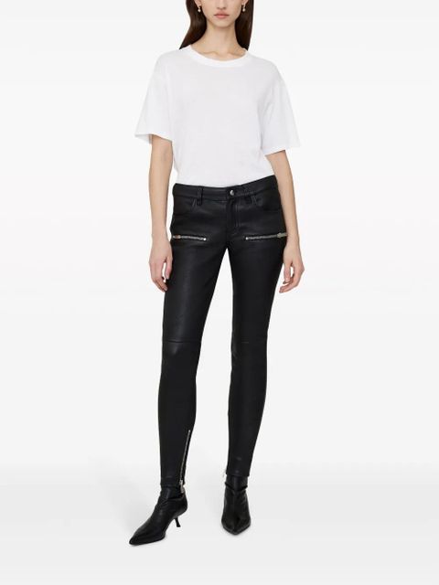 ANINE BING Remy leather skinny trousers - Black - zdjęcie produktu nr 2