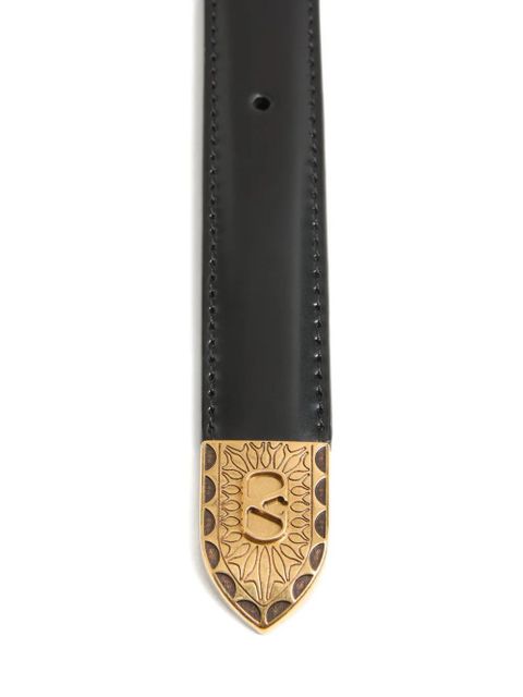 Valentino Garavani VLogo leather belt - Black - zdjęcie produktu nr 2