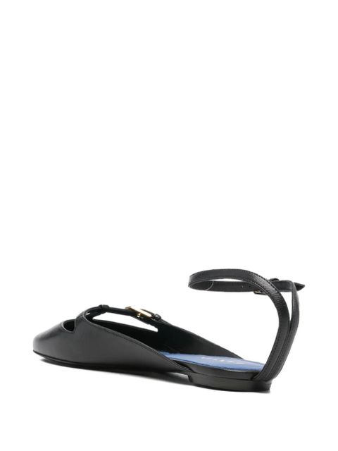 Lanvin buckle-fastening ballerina shoes - Black