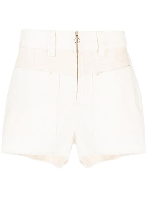 Ba&Sh David panelled denim shorts - Neutrals - zdjęcie produktu nr 1