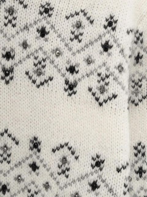 Moncler patterned sweater - Neutrals