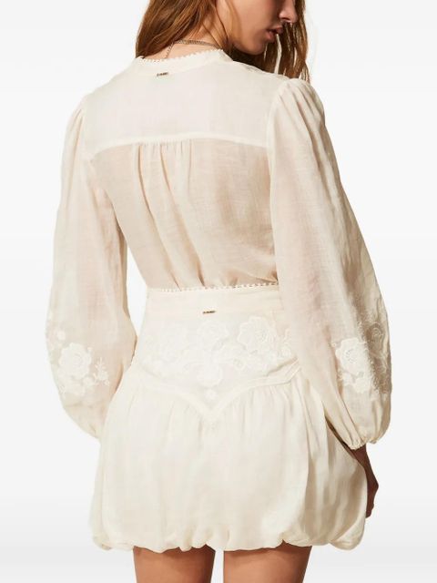 TWINSET embroidered blouse - Neutrals
