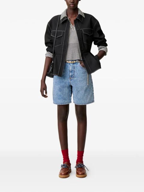 Claudie Pierlot five-pocket denim shorts - Blue - zdjęcie produktu nr 2