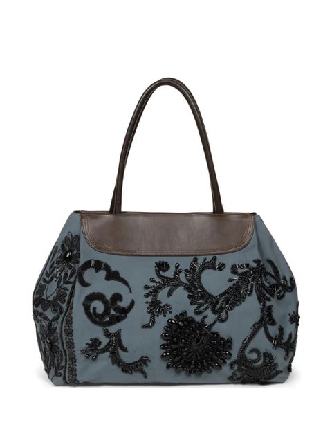 DRIES VAN NOTEN embroidered shoulder bag - Blue - zdjęcie produktu nr 1