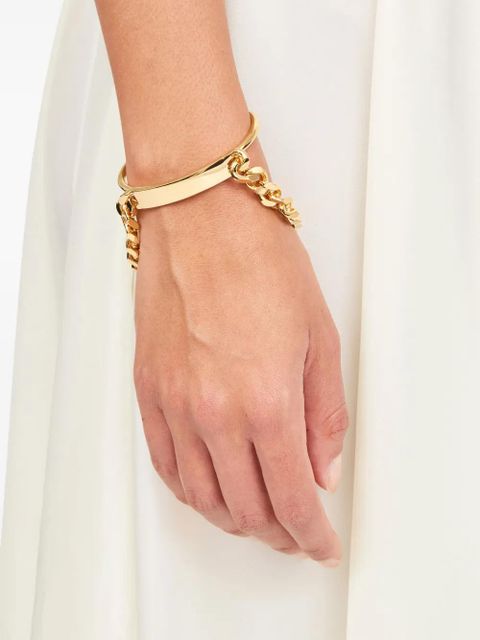MM6 Maison Margiela chain-detail cuff bracelet - Gold - zdjęcie produktu nr 2