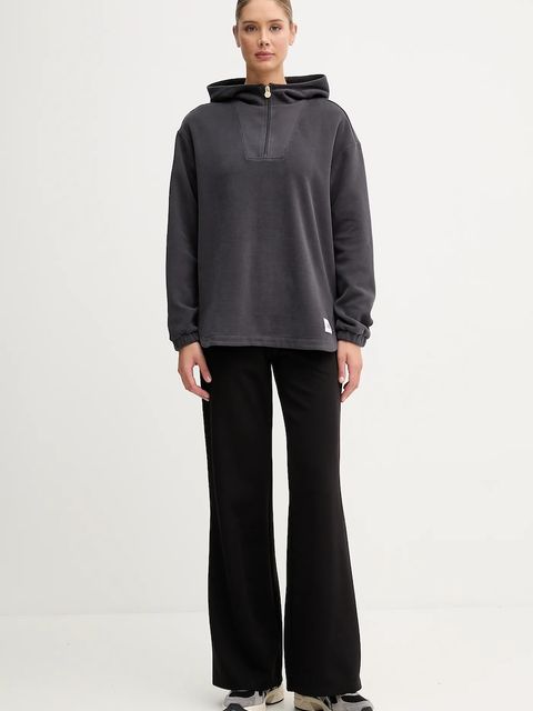 EA7 Emporio Armani spodnie dresowe damskie kolor czarny gładkie AF18880.7W000667 - zdjęcie produktu nr 2