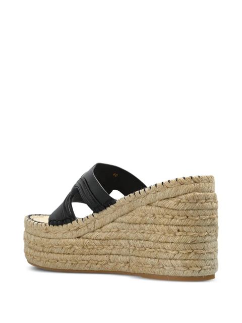 Versace 115mm Medusa wedge sandals - Black