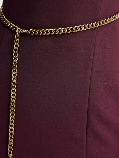 Marciano by Guess sukienka LIA kolor bordowy midi rozkloszowana 5BGK20 6302A