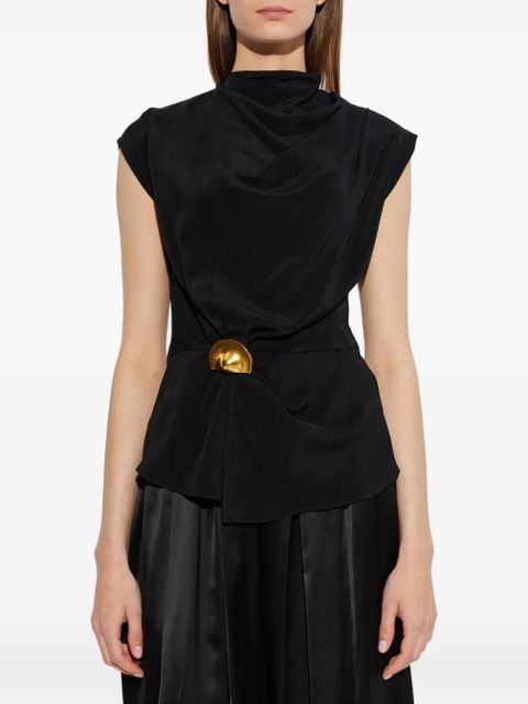 Cult Gaia Esmia draped top - Black