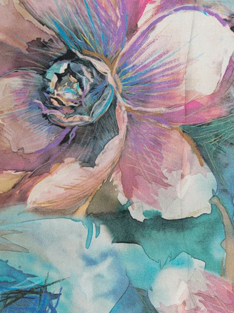 Answear.LAB apaszka jedwabna damska kolor multicolor wzorzysta - zdjęcie produktu nr 2