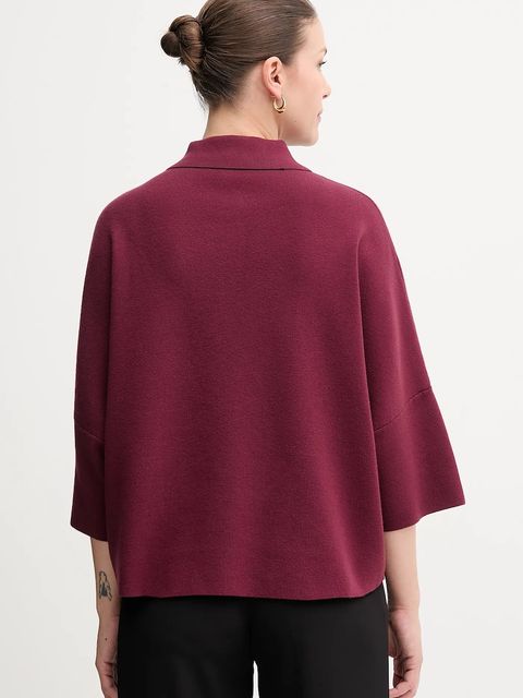 Joseph Ribkoff sweter damski kolor bordowy 253962