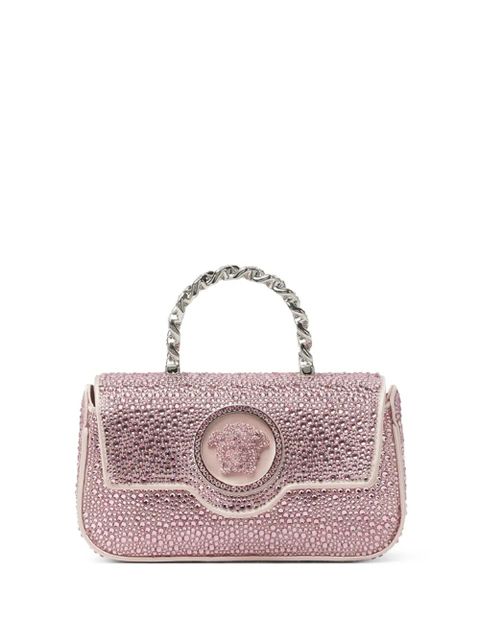 Versace La Medusa crystal mini bag - Pink - zdjęcie produktu nr 1