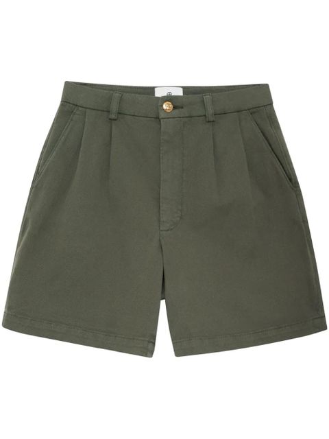 ANINE BING Carrie pleated shorts - Green - zdjęcie produktu nr 1