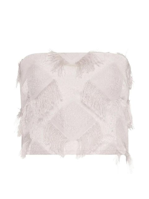 Paris Georgia Iona Tube fringed top - White - zdjęcie produktu nr 1