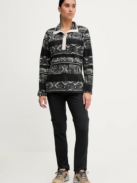 Columbia bluza outdoorowa Benton Springs damska kolor czarny wzorzysta 2085611 - zdjęcie produktu nr 2