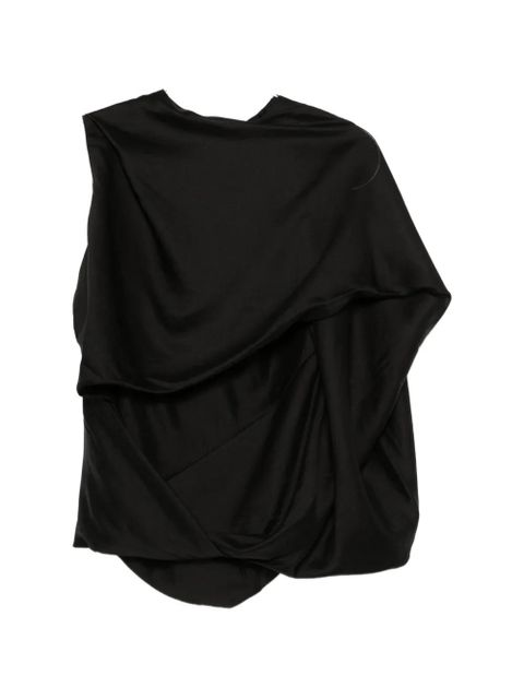 ENTIRE STUDIOS side-drape top - Black - zdjęcie produktu nr 2