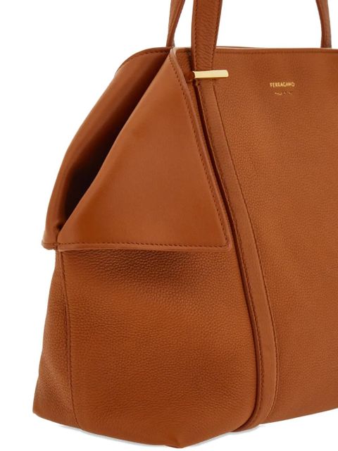Ferragamo medium folded-sides tote bag - Brown