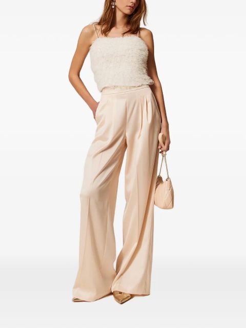 TWINSET wide-leg satin trousers - Neutrals - zdjęcie produktu nr 2
