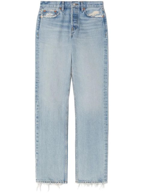 RE/DONE Easy straight-leg cotton jeans - Blue - zdjęcie produktu nr 1