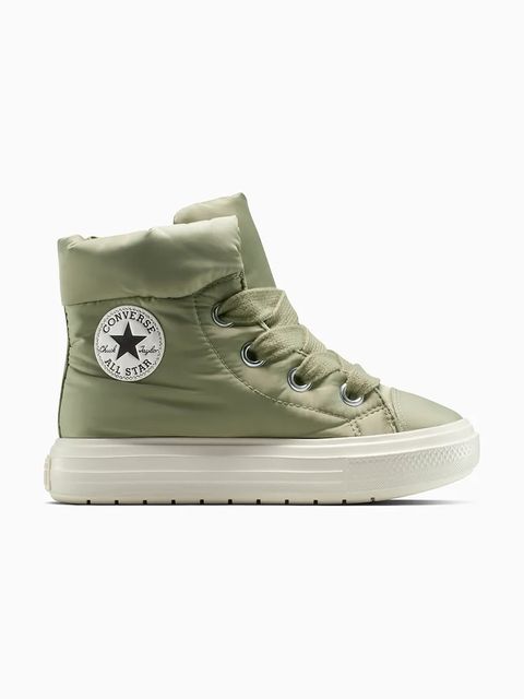 Converse śniegowce Chuck Taylor All Star Elements Boot kolor zielony A14275C - zdjęcie produktu nr 1