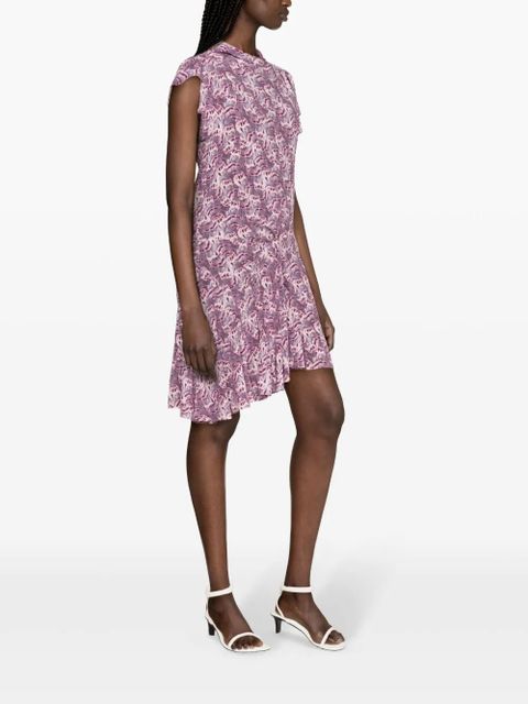 ISABEL MARANT Viona floral-print midi dress - Purple