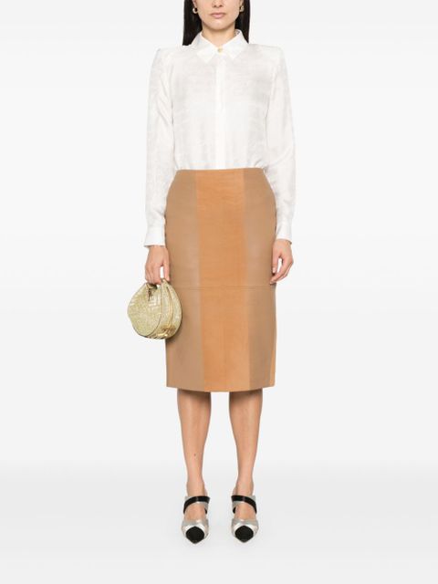 Balmain jacquard-pattern shirt - White