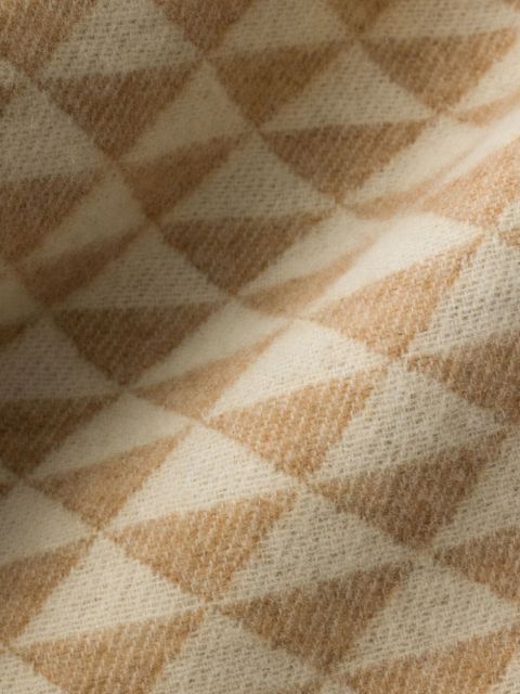 Prada jacquard-logo wool-cashmere stole - Neutrals - zdjęcie produktu nr 2