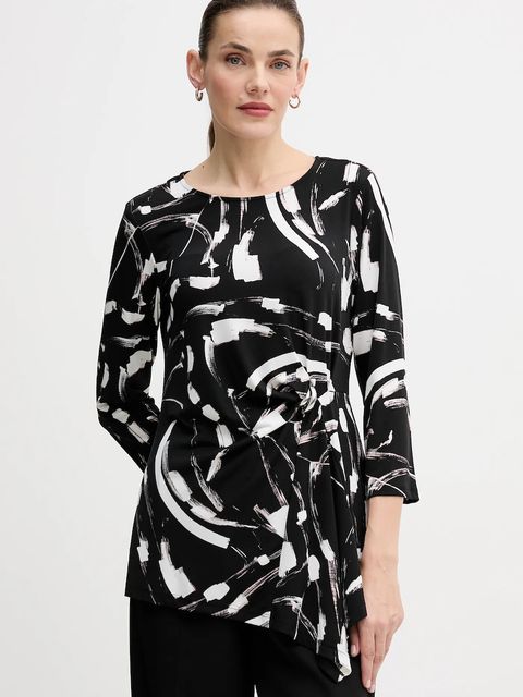 Joseph Ribkoff bluzka damska kolor czarny wzorzysta 254165 - zdjęcie produktu nr 1
