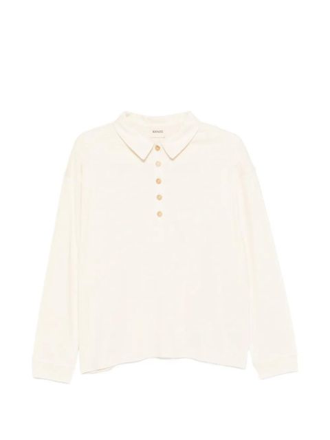 KHAITE Faithful polo top - Neutrals - zdjęcie produktu nr 1