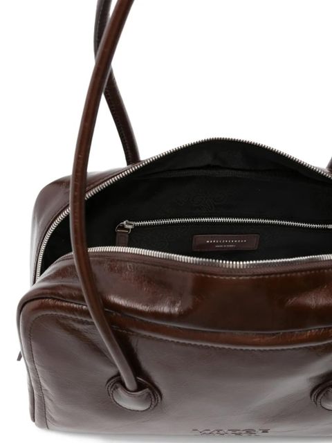 Marge Sherwood Boston leather shoulder bag - Brown