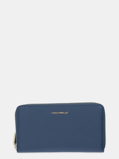 Coccinelle portfel skórzany damski kolor niebieski E2 MW5 11 32 01 - zdjęcie produktu nr 1